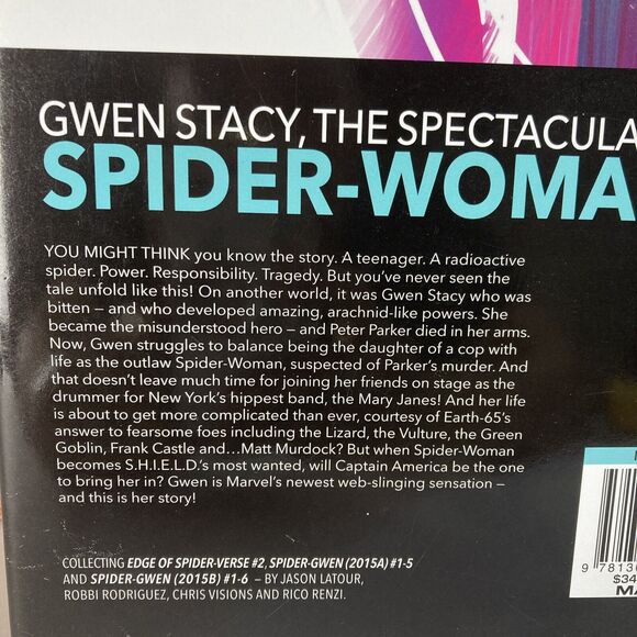 Spider-Gwen‎ Vol. 1 2016 Marvel Spider-Verse Jason Latour Marvel - Picture 5 of 9